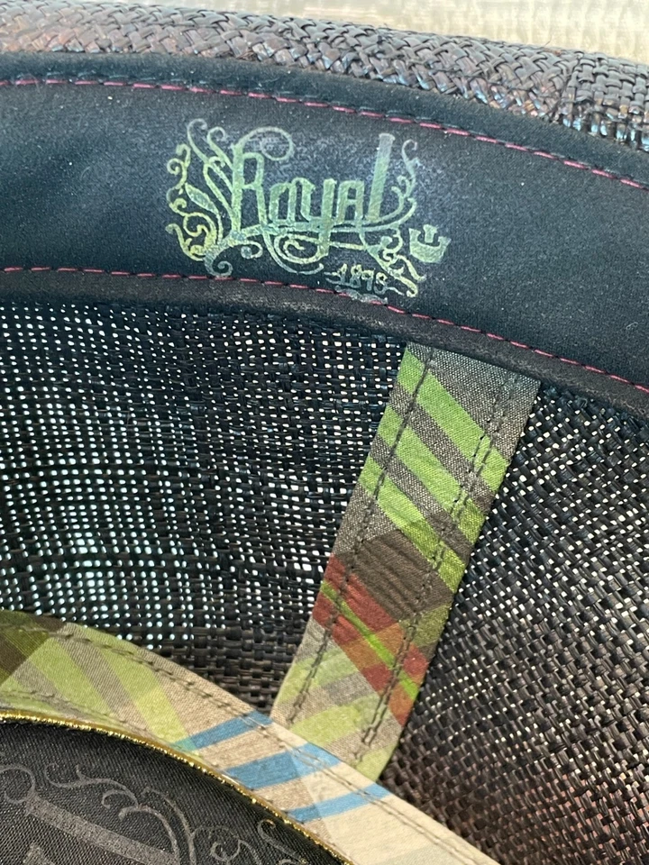 Goorin Bros Royal Straw Brown Fedora Hat Mens Adult Size Medium - Image 3 of 4