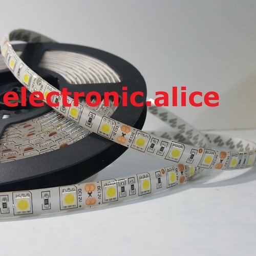 DC12V 5050 SMD 5M Neutral white 4500K 300LED Strip light flexible 60leds/m IP65 - Picture 4 of 6