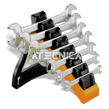 Serie Von 7 Beta Tools 55/SP7 Doppelt Verchromte Gabelschlüssel Mit Halter