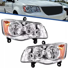 For 2011-2019 Dodge Grand Caravan 2008-16 Chrysler Town & Country Headlights Set