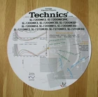 Technics SL-1200 Mk2-Mk5 & SL-1210 series Custom Designed Alignment Protractor