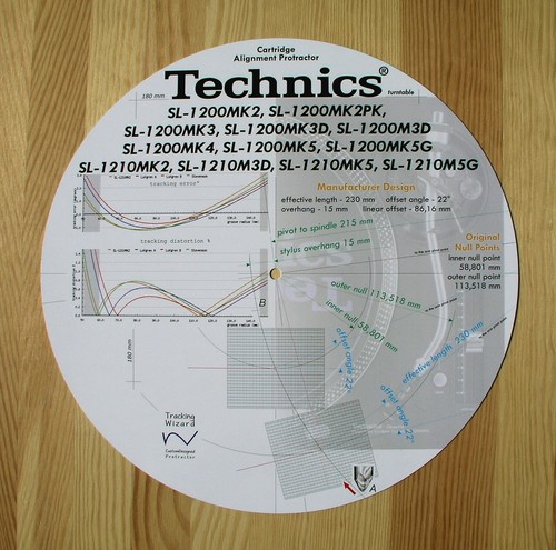 Technics SL-1200 Mk2-Mk5 & SL-1210 Serie Custom Designed Alignment Winkelmesser - Bild 1 von 7