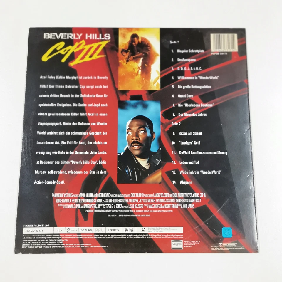 Laser Disk Disc - LD Beverly Hills - Cop 3 - 1995 - Bild 2 von 4