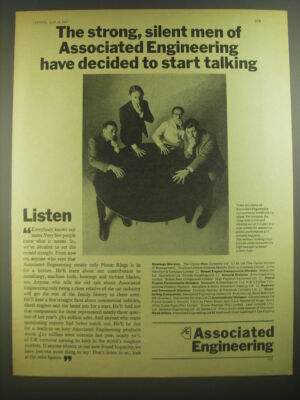 1967 Associated Engineering Advertisement - The strong, silent men