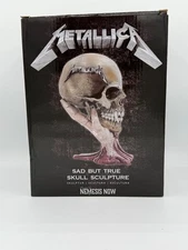 Metallica Sad But True Nemesis Now Skull Statue NEW IN BOX 10 INCHES