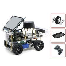 Ackerman/Differential ROS Robot Car Assembled+Control Board for Raspberry Pi 4B