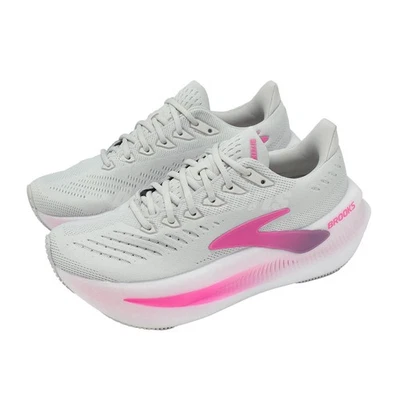 Brooks Glycerin Max 2 Oyster Argyle Cyber Pink Women Road Running 1204681B-048 - Photo 1/4