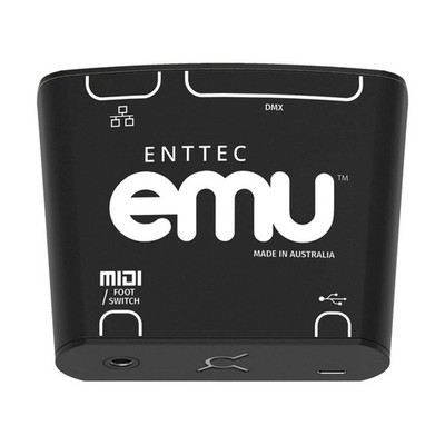 Enttec EMU Hardware Interface 70681, USB-C & Ethernet DMX Lighting Controller