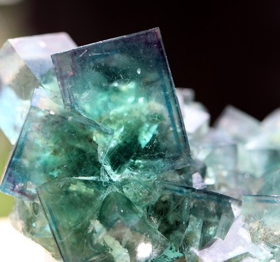 Blue phantom Fluorite crystals, Okorusu mine, Otjiwarongo, Namibia
