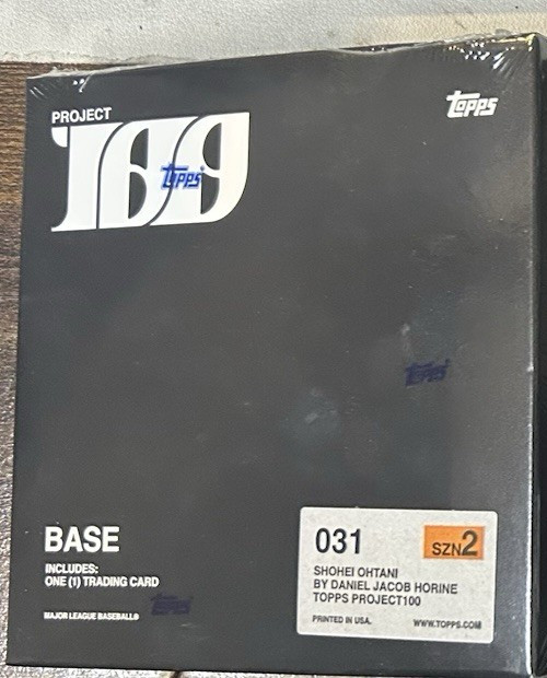 2022 TOPPS PROJECT 100 SHOHEI OHTANI #31 Daniel Jacob Hormone SEALED /3999