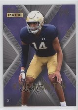 2022 Wild Card MATTE X-Plode Silver - Purple X /50 Kyle Hamilton Rookie RC 2b2. rookie card picture