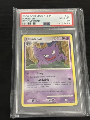 PSA 10 Haunter 40/100 Stormfront Diamond & Pearl 2008 Pokemon Card POP 6