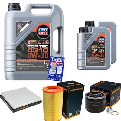 DENCKERMANN Inspektionspaket 7L Liqui Moly 0W-30 für Fiat Ducato