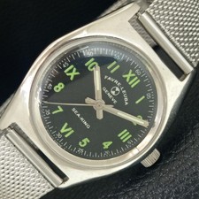 FAVRE LEUBA SEA KING HAND-WINDING SWISS MENS VINTAGE BLACK DIAL WATCH a703805-2