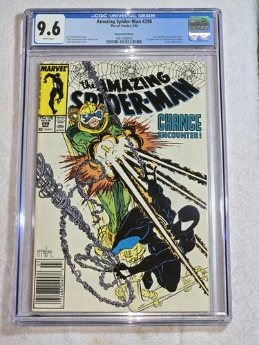 THE AMAZING SPIDER-MAN  #298 NEWSSTAND CGC 9.6 WHITE PAGES