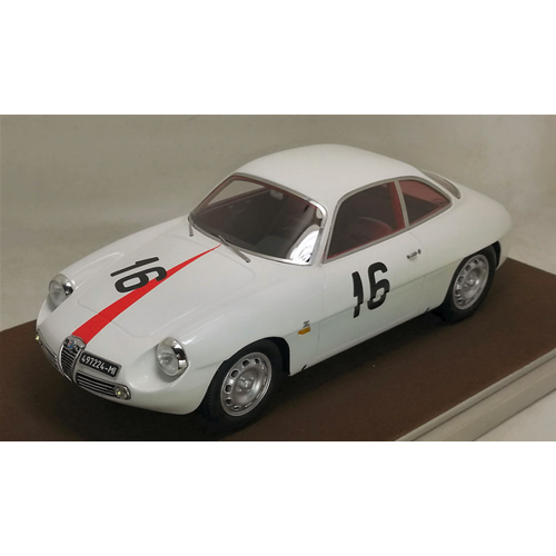Alfa Romeo Giulietta Sz N.16 Coppa Fisa Monza 1960 Kim 1:18 Tecnomodel Auto Comp-image