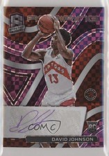 2021 Panini Spectra Aspiring Purple Prizm 18/35 David Johnson #AA-DJN Auto s3g