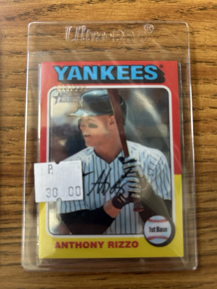 Tarjetas numeradas Topps Heritage Yankee and Mets. Rizzo Lindor Stanton Foto 4 de 4