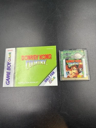 Donkey Kong Country Nintendo Gameboy Color Cartridge w/ Manual Tested Working