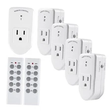  Wireless Remote Control Electrical Outlet Switch for Lights, Fans, Christmas 