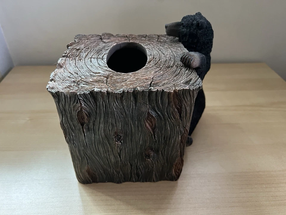 Cubierta de caja de pañuelos Avanti Linens Black Bear Lodge (2014) caja abierta/totalmente nueva Foto 3 de 4