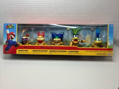 2022 JAKKS Super Mario Koopalings 5 Pack Bowser Jr, Wendy, Ludwig