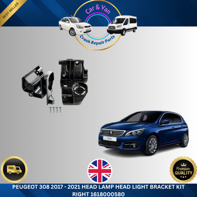 PEUGEOT 308 2017 - 2021 HEAD LAMP HEAD LIGHT BRACKET KIT RIGHT 1618000580