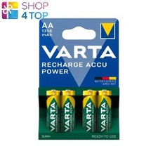 4 Aa Varta Rechargeable Accu Power Batteries 1350Mah Nimh 1.2V Hr6 4Bl New