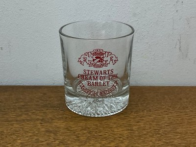 Vintage Stewart s Cream of The Barley Scotch Whiskyglas