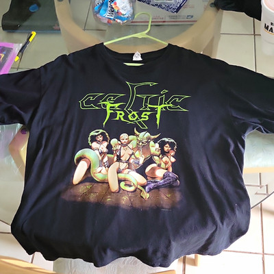 Celtic Frost Emperor's Return Black Graphic T-Shirt Men's XL Cotton