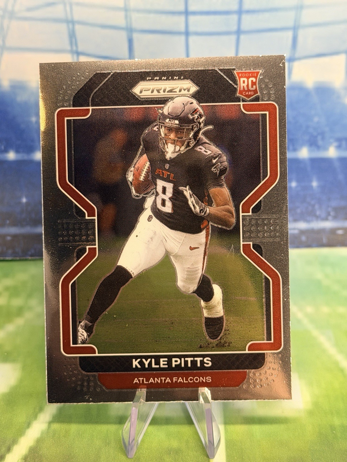 2021 NFL Prizm Kyle Pitts Base Silver Prizm RC Rookie SP #341
