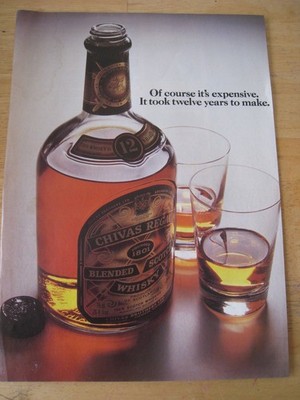 CHIVAS REGAL BLENDED SCOTCH WHISKY SCHOTTLAND TEUER 1989 WERBEDATEI 59