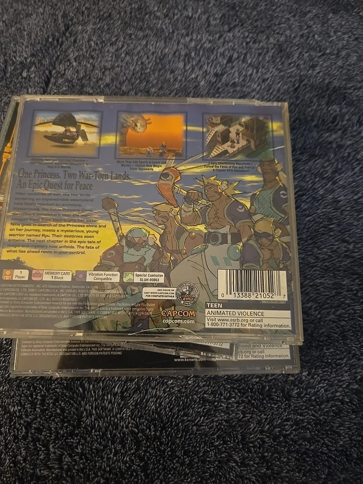 Breath of Fire IV PlayStation 1 Game Case with Disc and Manual - Image 2 of 4