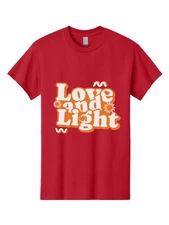 Love-And-Light Mens Graphic Tee,100% Cotton,Casual Summer Wear