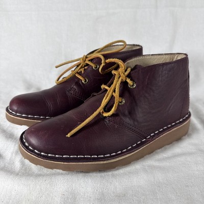 LL Bean Boots Stonington Chukka Burgundy Leather 507145 WOMENS 6.5 MEDIUM 1U