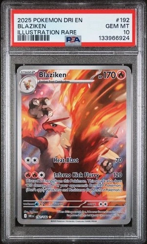 Blaziken 192/182 IR - Pokémon Destined Rivals PSA 10 Gem Mint