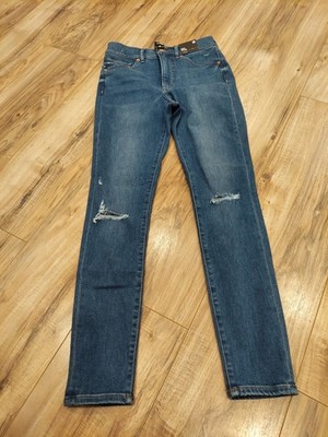 NWT $70 Express Skinny High Rise Supersoft Blue Stretch Jeans Womens 2 Reg 26X27