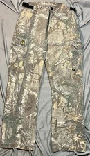 Scent Blocker Men's Hunting Pants Size Large Real tree Straight Leg Cargo Pocket