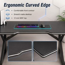 Eeeza Gaming Desk Computer Desks Table Study Home Ofiice Stand Table 140CM — image 4