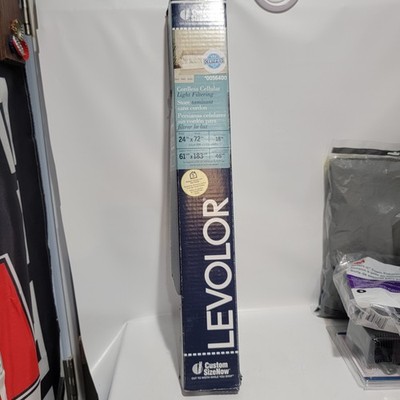 LEVOLOR Cordless Cellular Light Filtering Window Blind 24x72 Gray New Shade
