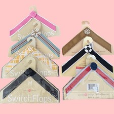 Lindsay Phillips Switch Flops Set Bundle Flip Flop Straps size medium fits 7-8