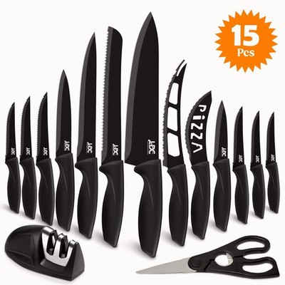 Knives Set Serrated Stainless Steel Steak Kitchen Chef Cutlery Sharp Knifes