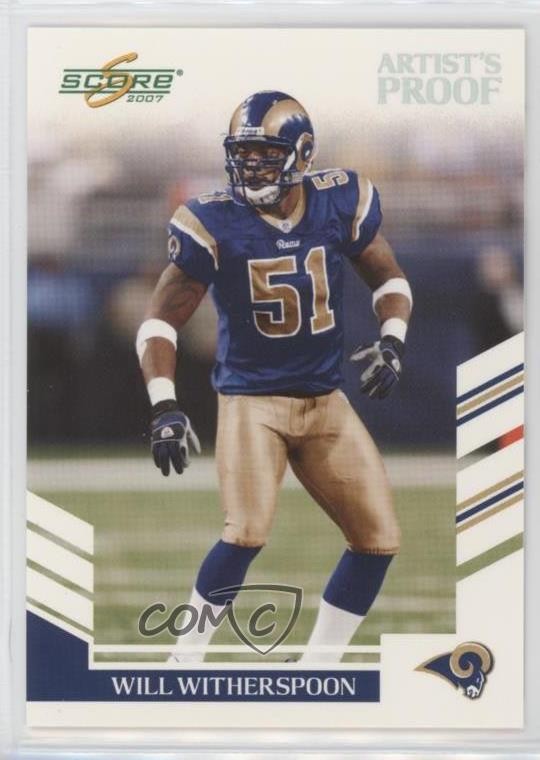 2007 Score Artist's Proof /32 Will Witherspoon #118 05v0