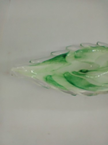 Stunning Mid Century Murano Green Glass Bowl/Dish 26cm X 10cm - Picture 7 of 16