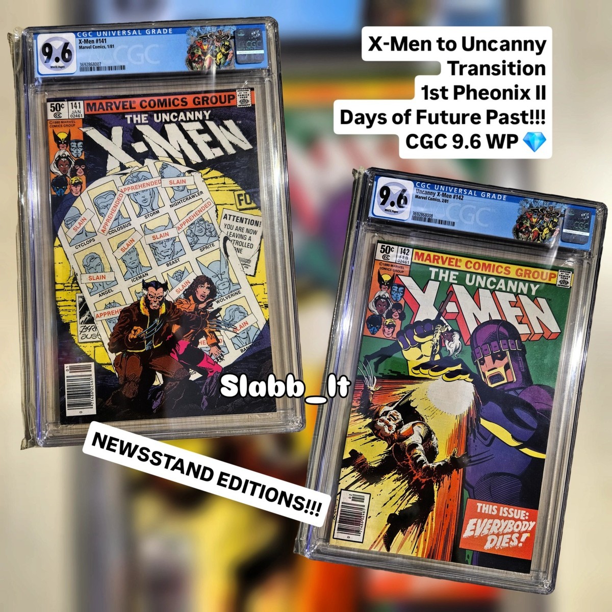 💎 UNCANNY X-MEN 141 142 CGC 9.6 ❄️ WP Days of Future Past Movie