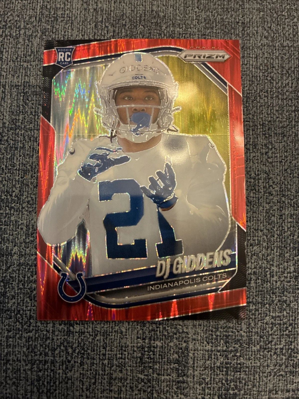 2025 Prizm Rookies DJ Giddens #383 Red Flash Prizm