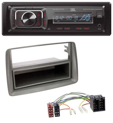 JBL SD AUX MP3 USB Bluetooth Autoradio für Fiat Panda (169 2003-2012) grau - Bild 1 von 4