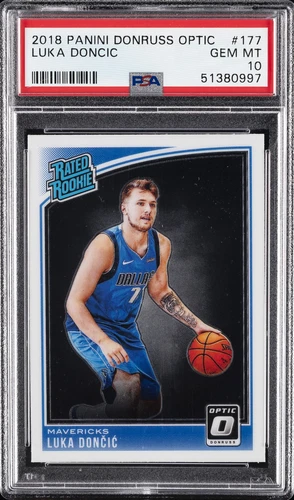 2018 PANINI DONRUSS OPTIC #177 LUKA DONCIC ROOKIE RC PSA 10