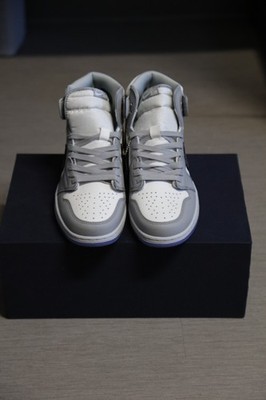 Jordan 1 x Dior High Gray Men s Sneaker-Sz 10.5