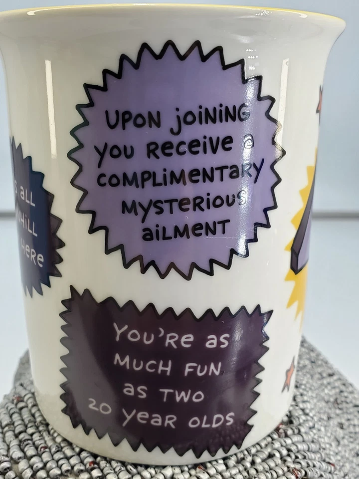 Taza de café Our Name is Mud 40th Birthday Club regalo membresía, 14 onzas (C18) Foto 4 de 4